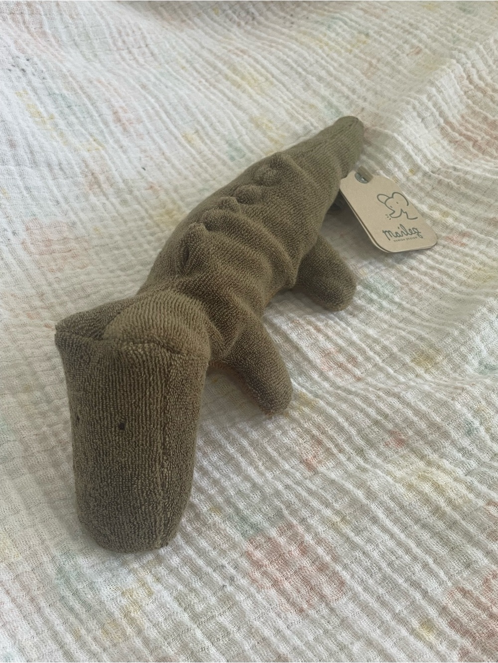 Maileg Mini 9” Crocodile Plush Safari Friends Little Stuffed Animal